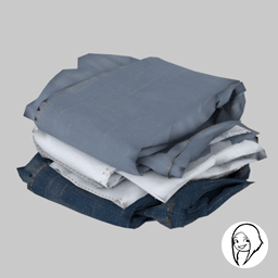 SYB Arnaud - Pants pile (blue)