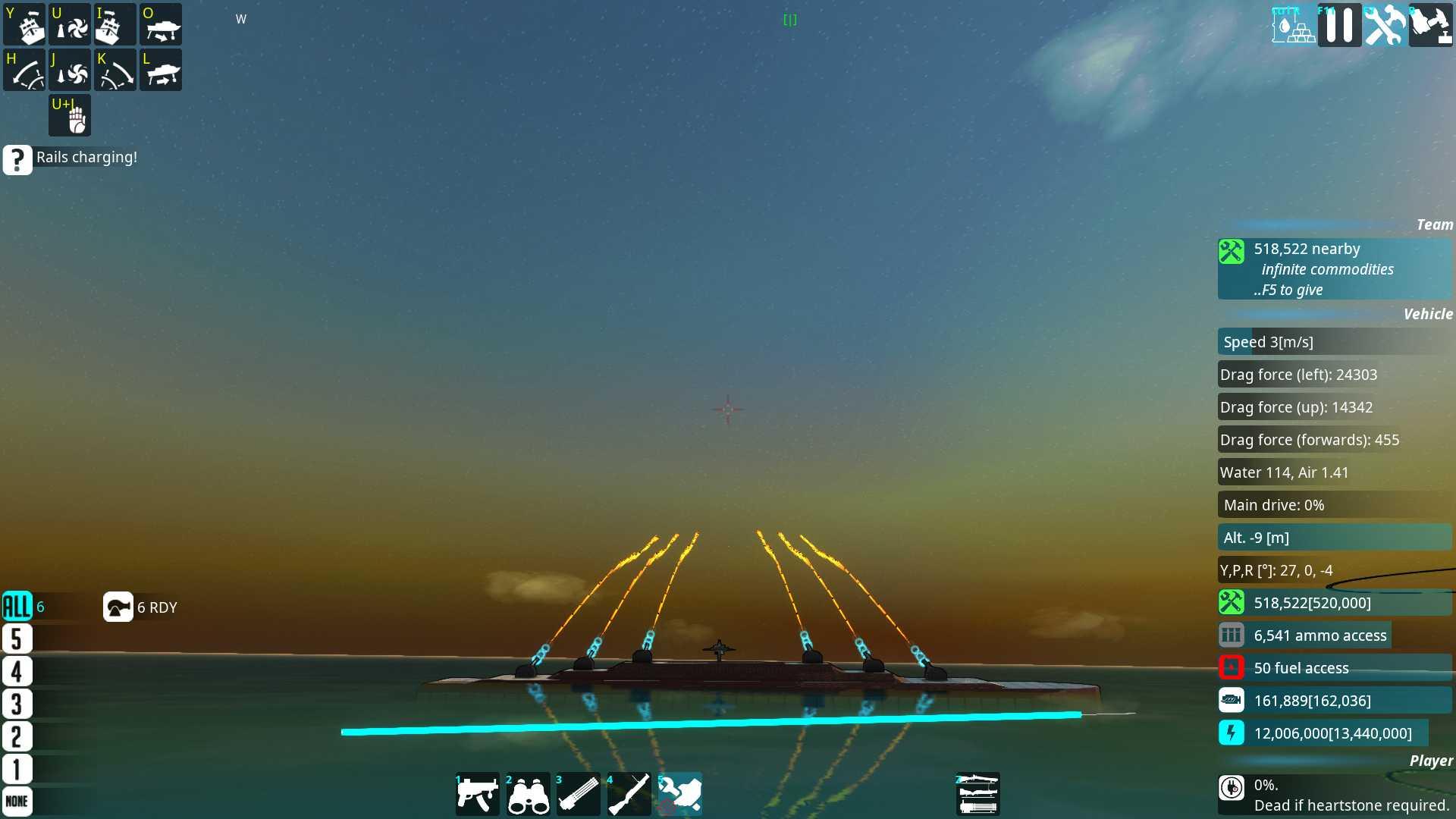 Spammy Rail Battleship tester