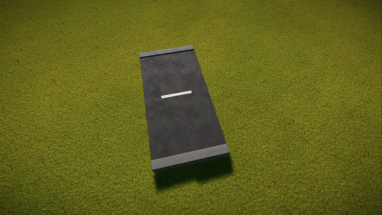 Road middle piece segment (8M wide) preview