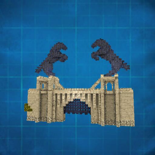 Castle Gate with horses