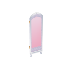 screen divider pink lace - hinge version