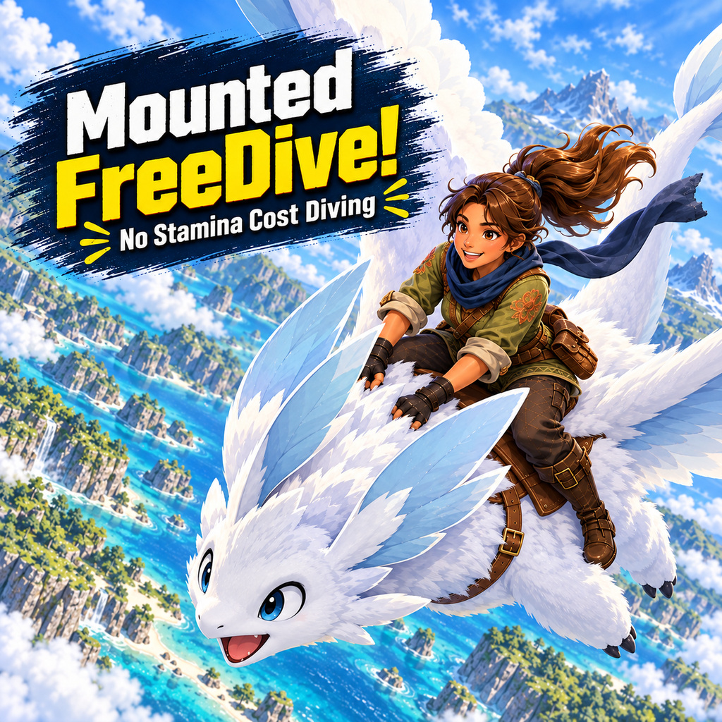Mounted FreeDive! - No Stamina Cost Diving