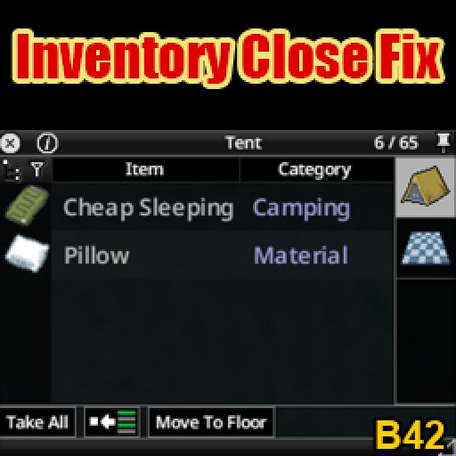 Inventory Close Fix – Project Zomboid Mod