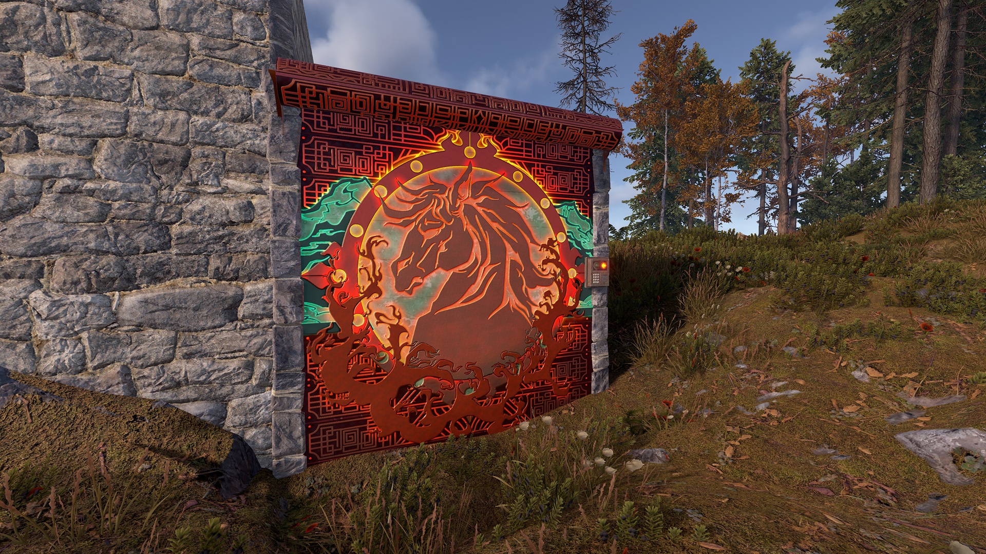 Year of the Horse Garage Door thumbnail 5