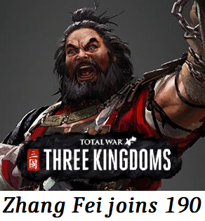 Zhang Fei joins player's faction in 190