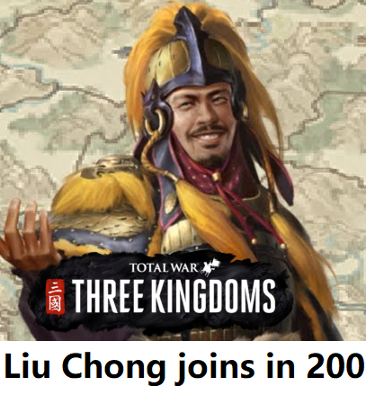 Liu Chong joins player's faction in 200