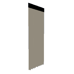 Suspended Curtain - Cream Short