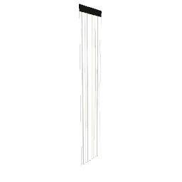 Suspended Curtain - White Long