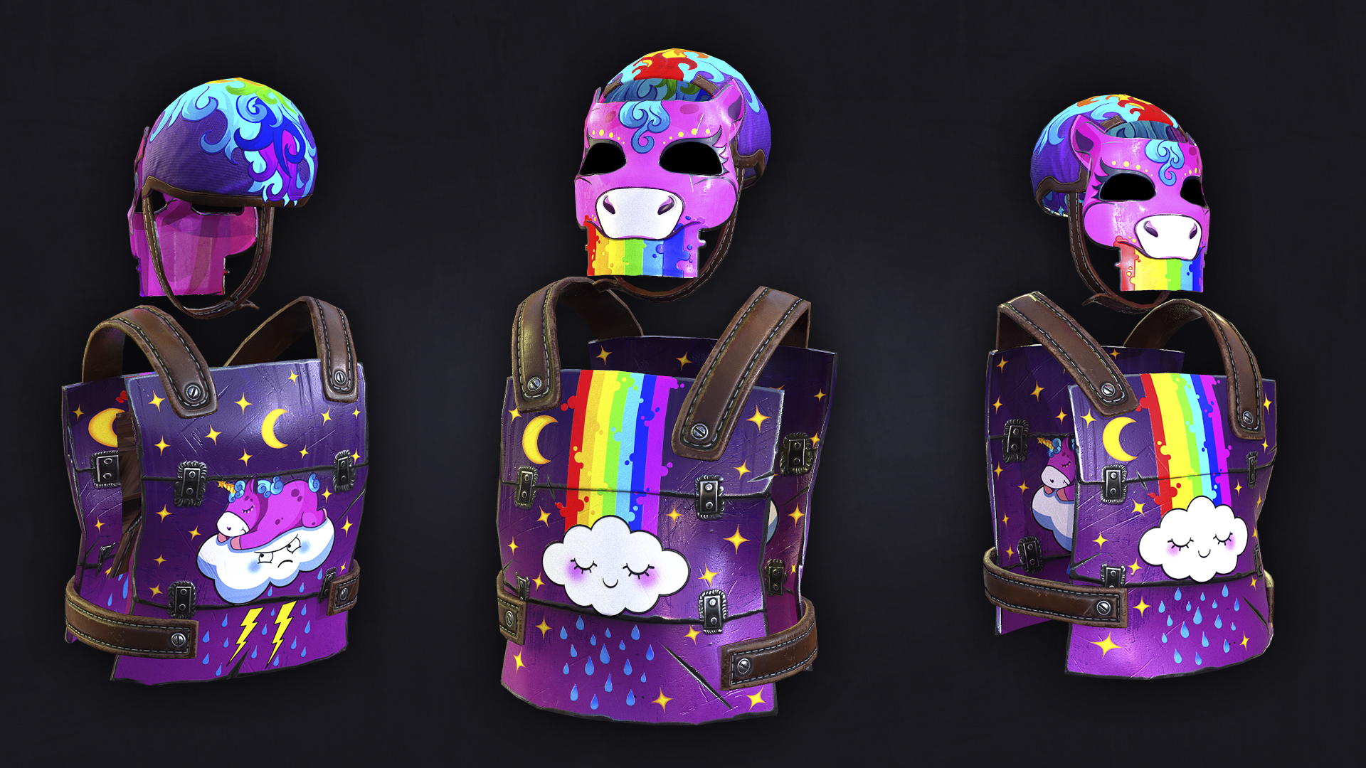 Rainbow Pony Chest Plate