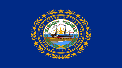 The flag of the state of New Hampshire