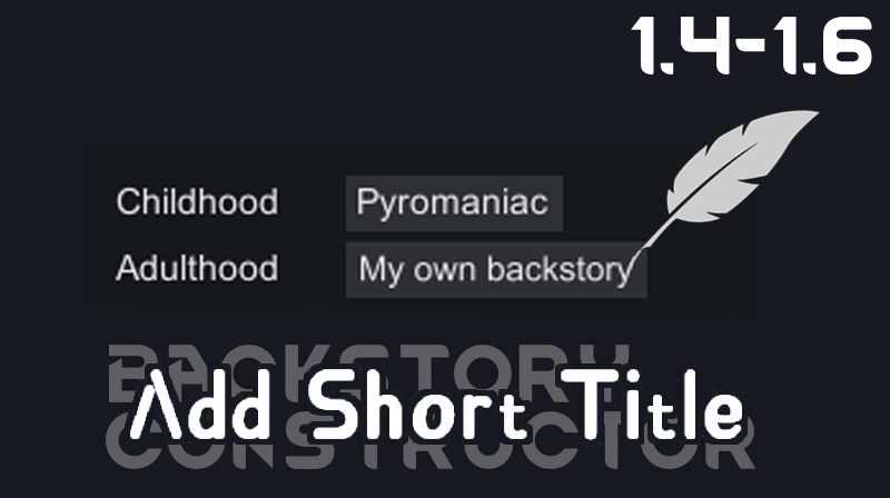 Add Short Title for Cybranian - Backstory Constructor