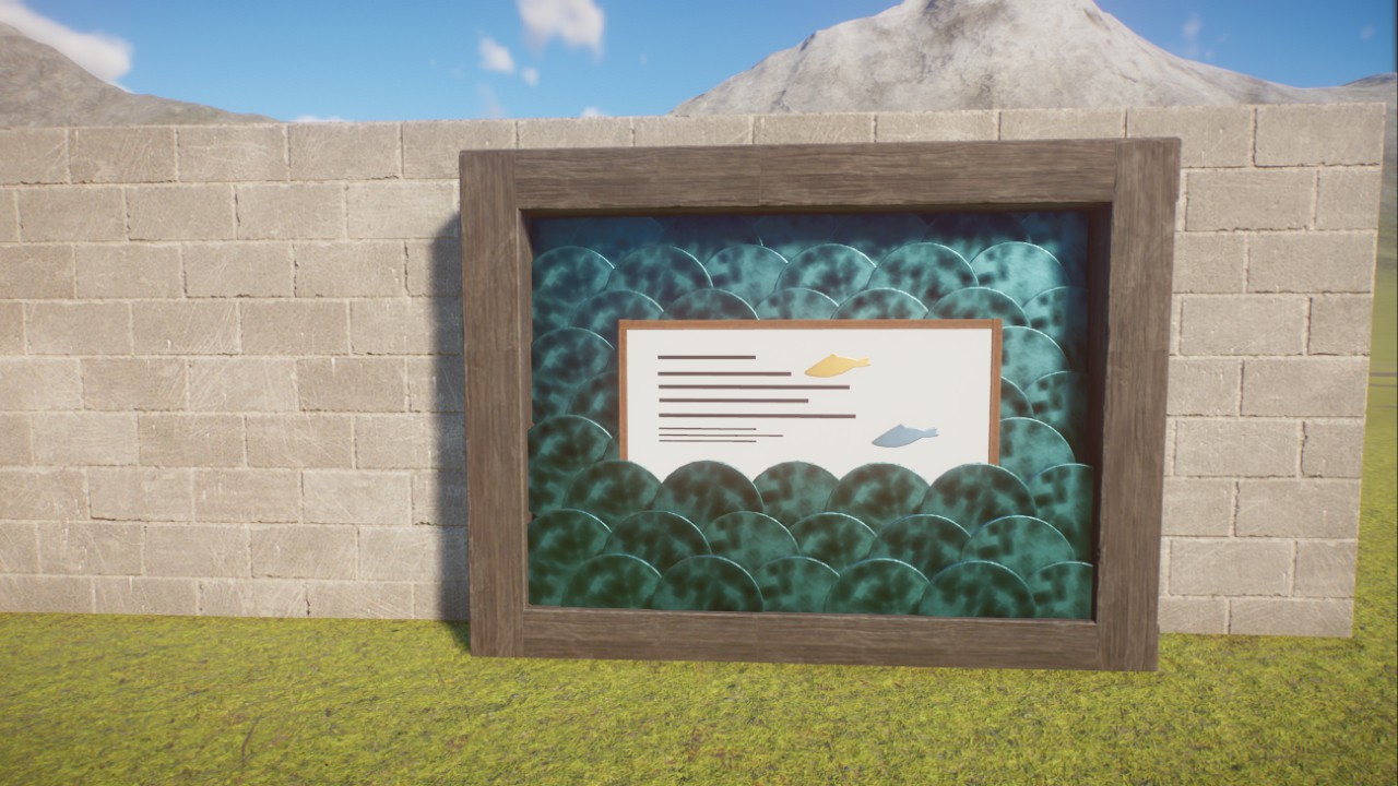 Aquatic Scenery sign / education