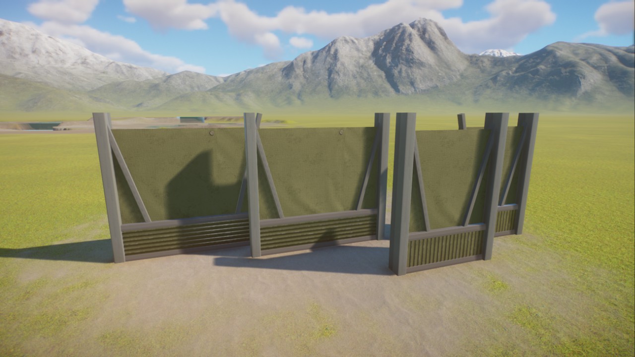 Janky habitat fence set