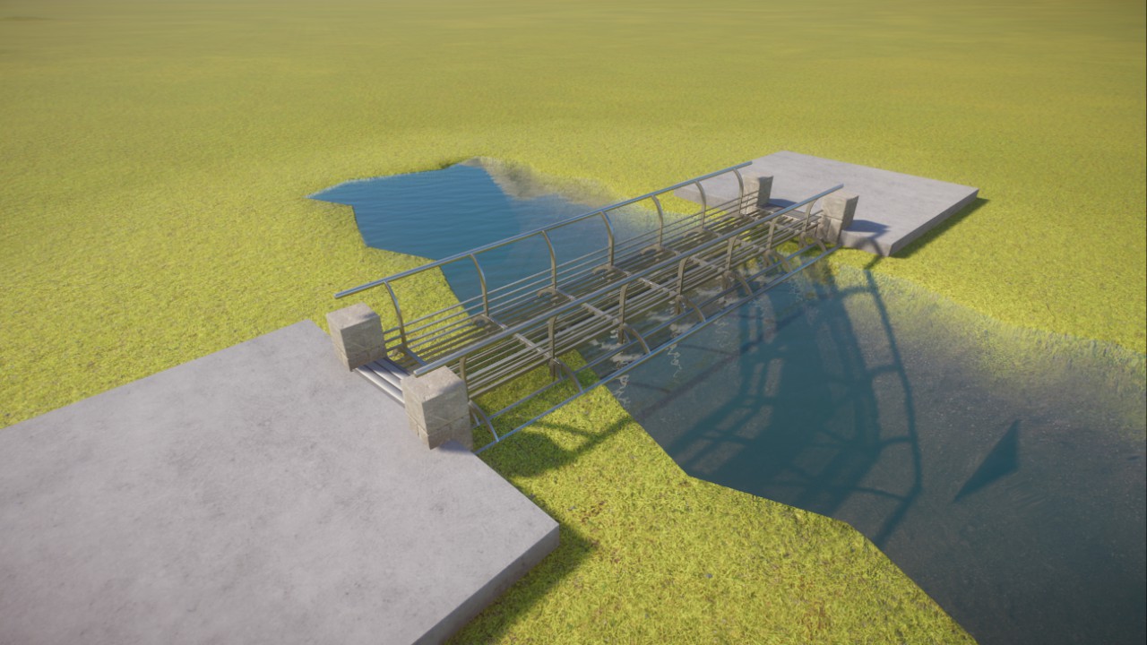 Backstage bridge or gantry section