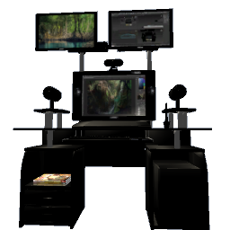 Black Desk Cintiq