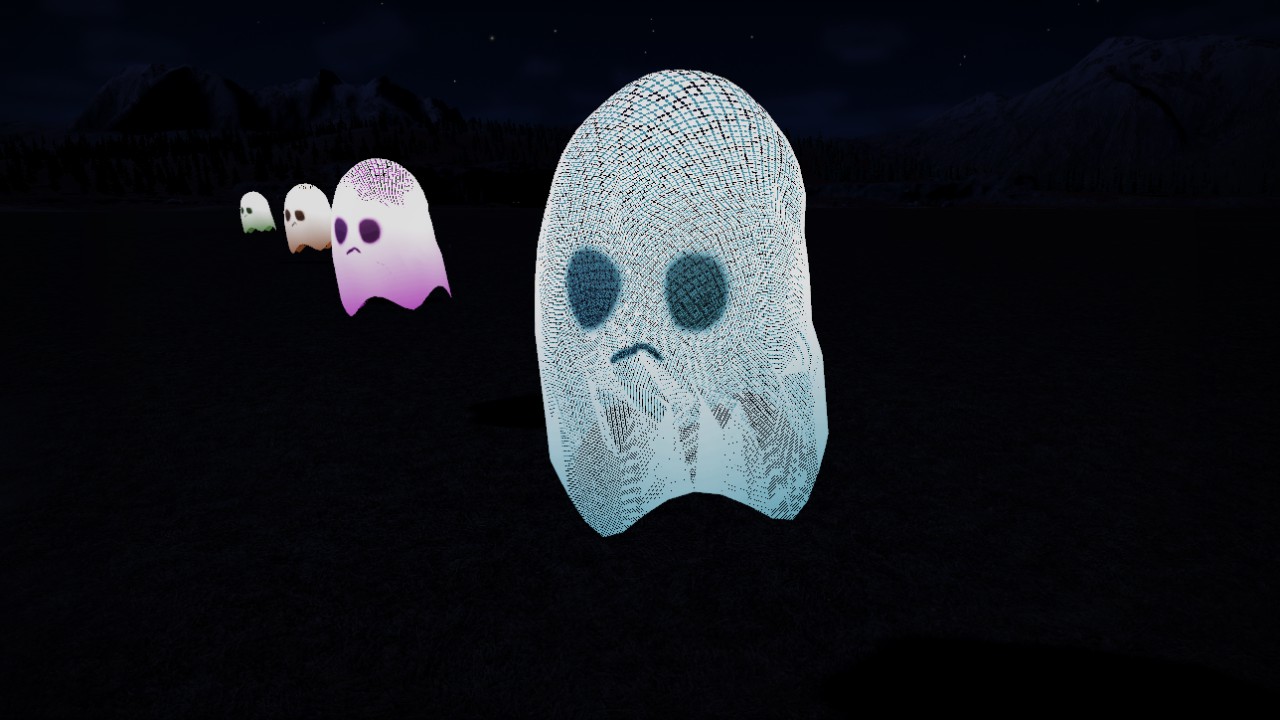 Small Floating Ghost (Flexicolor)