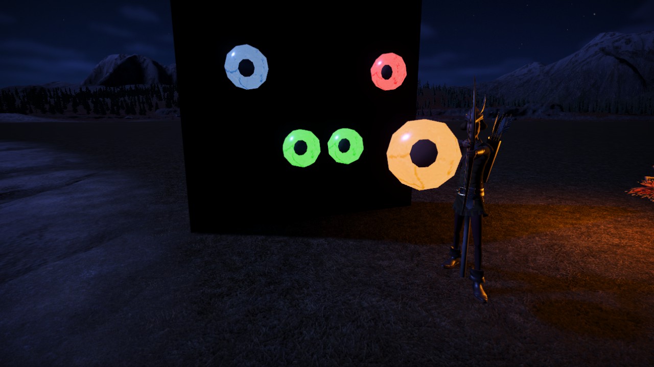 Single Glowing Eye
