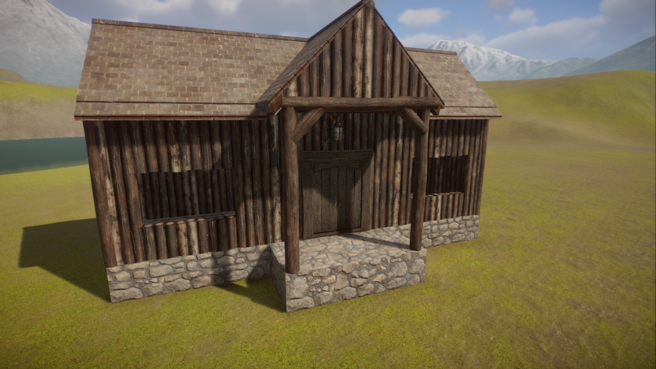 Small Rustic Cabin with 3 bays.