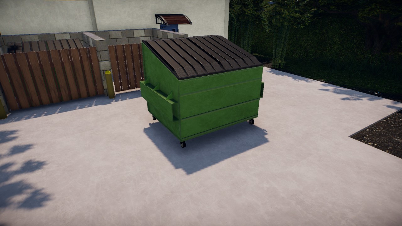 dumpster with wheels