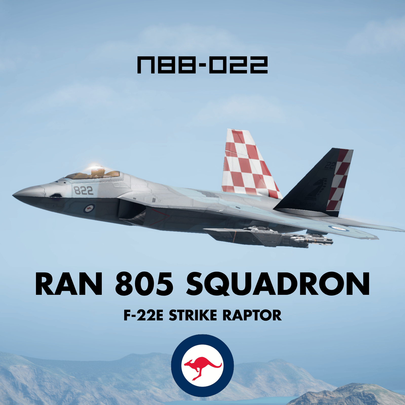 RAN 805 Squadron - F-22E Strike Raptor preview
