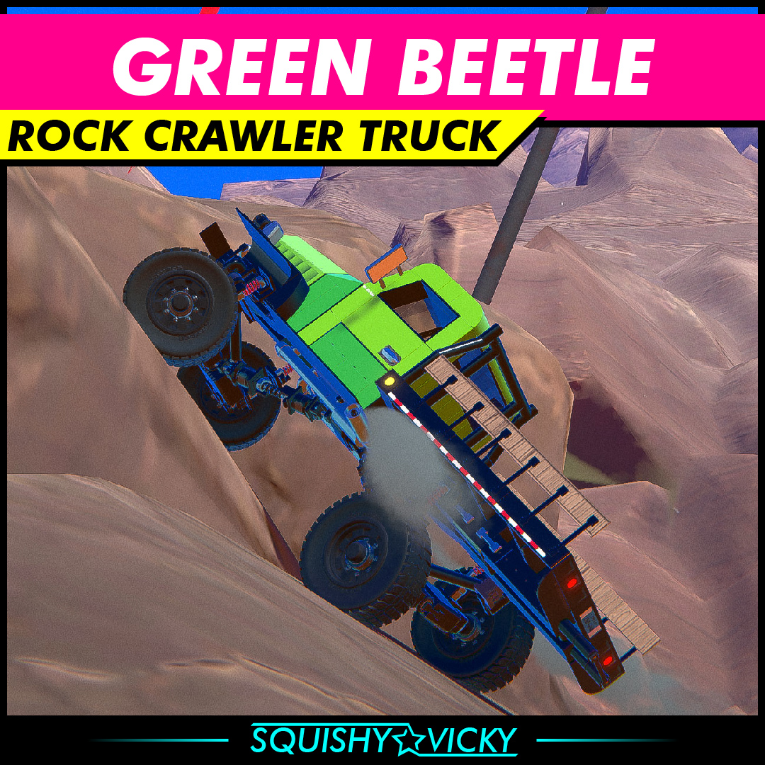 [SQUISHY] Green Beetle - Rock Crawling Truck