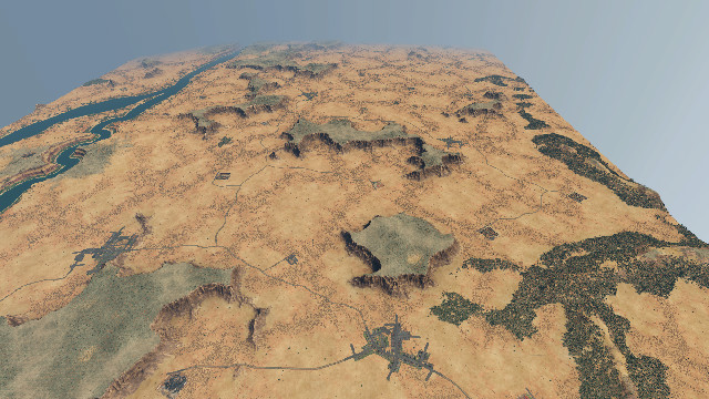 Large Flat Desert/Canyon Map