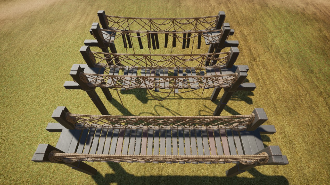 Suspension Bridges Set /// Ensemble de Ponts Suspendu