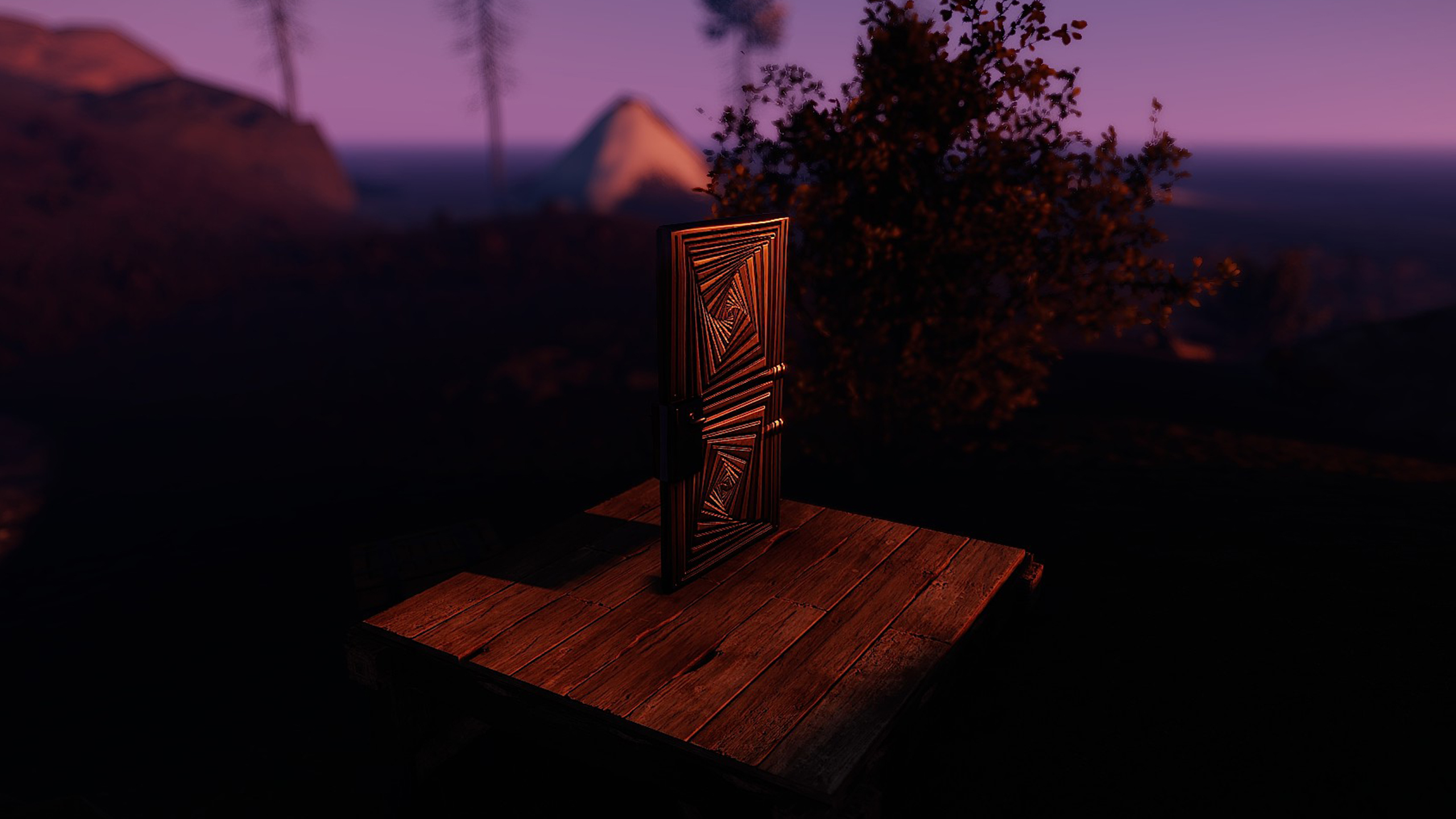 Hypnotic Steel Door