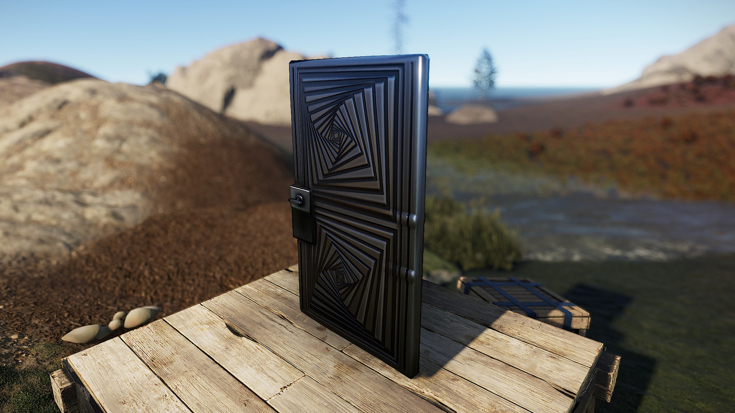 Hypnotic Steel Door