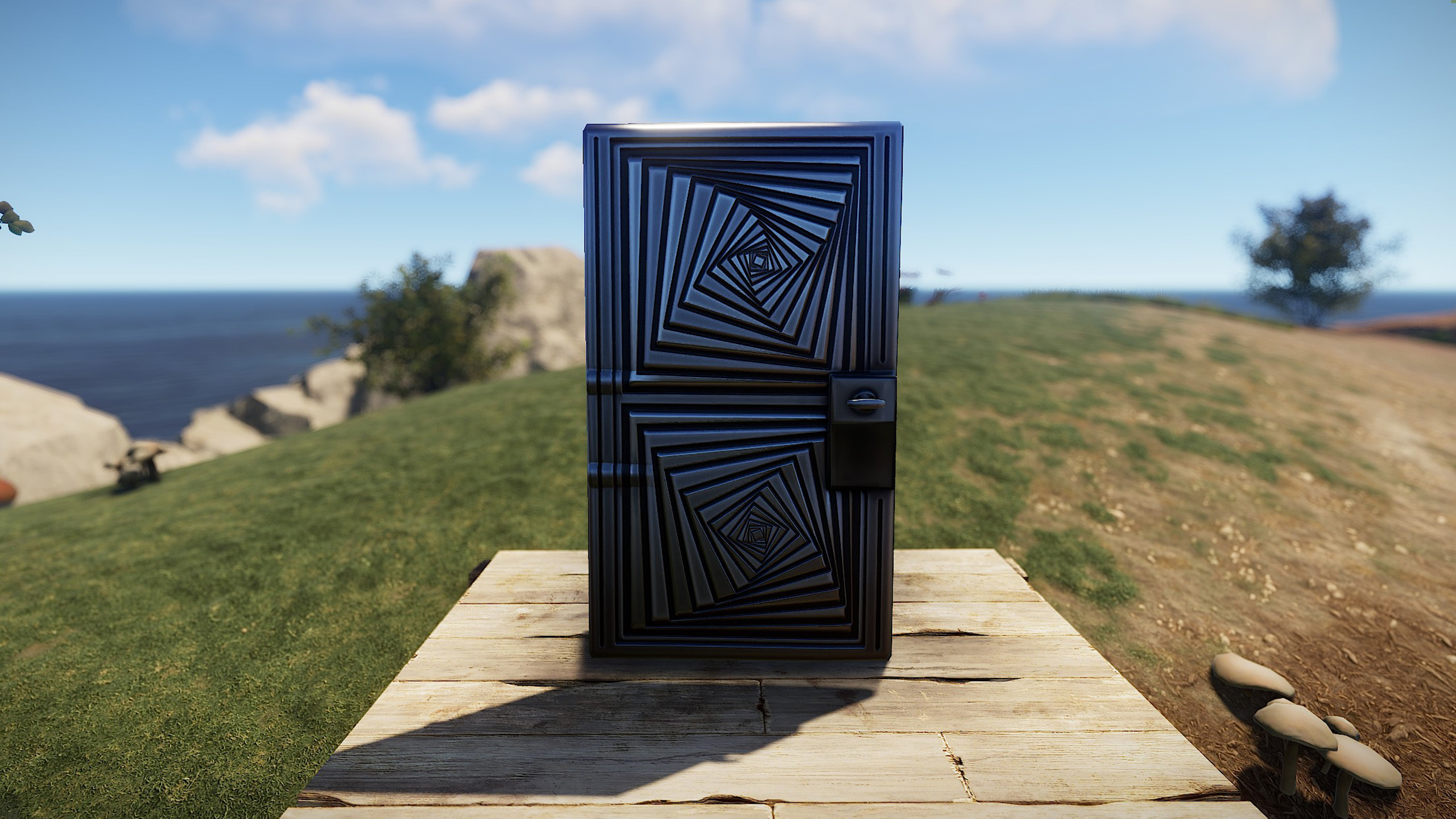 Hypnotic Steel Door
