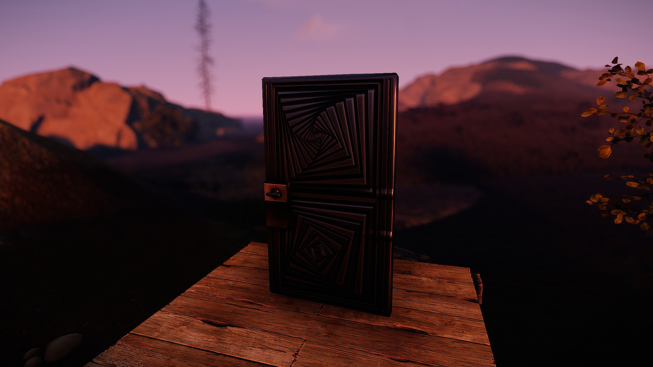 Hypnotic Steel Door