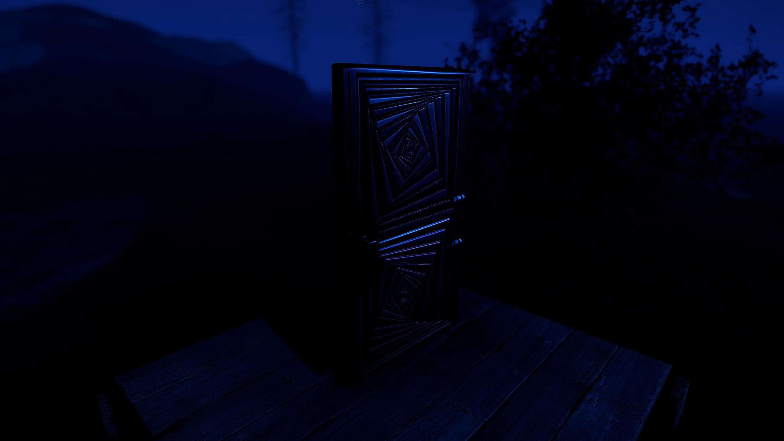Hypnotic Steel Door