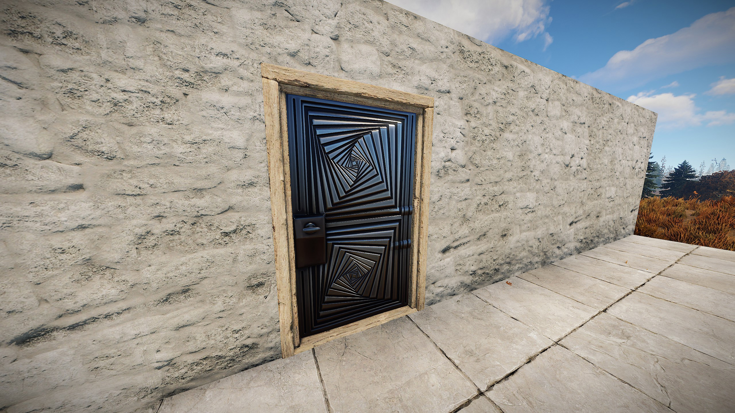 Hypnotic Steel Door