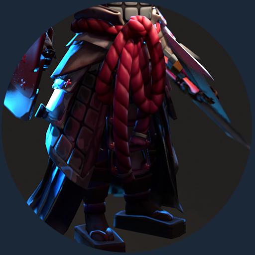 Silent Ronin - Tattered skirt (original variation)