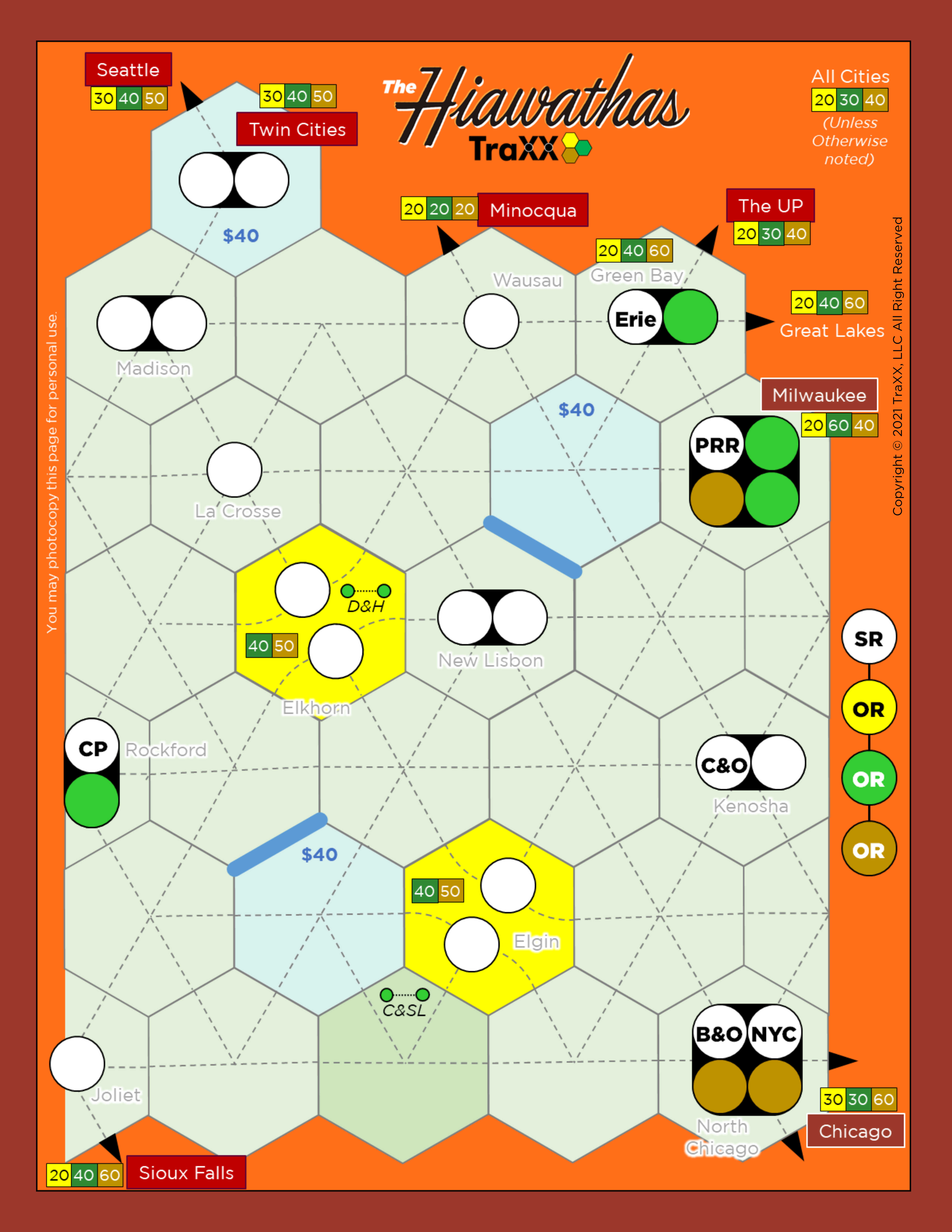 "The Hiawathas" - An 1830 Variant