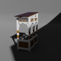 Right corner of porch