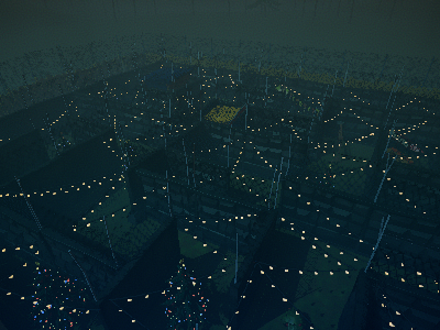 The maze outside