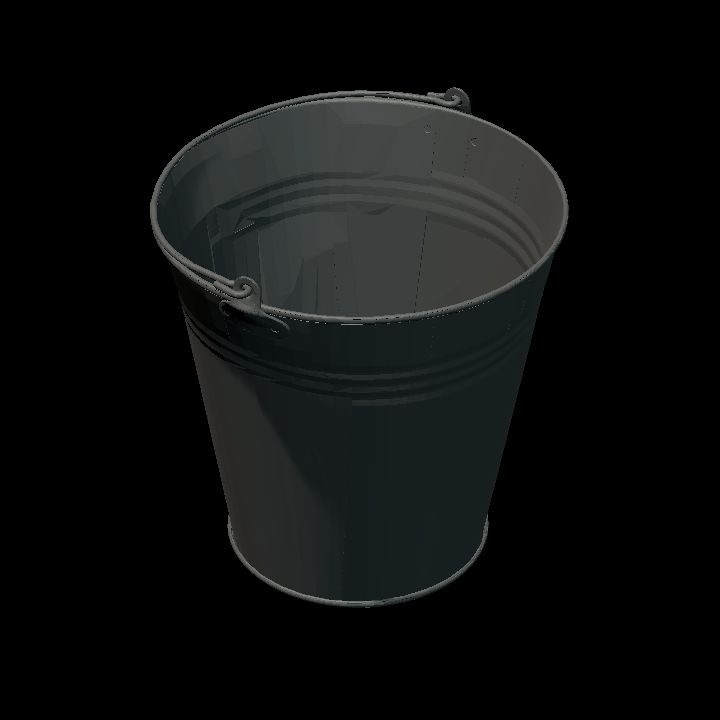 Metal bucket colourable