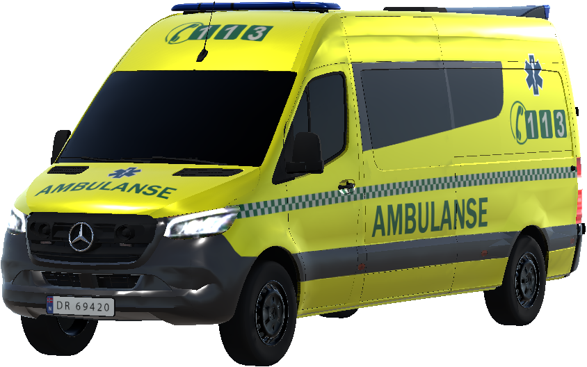 [NO] Norwegian MB Sprinter Ambulance Skin preview