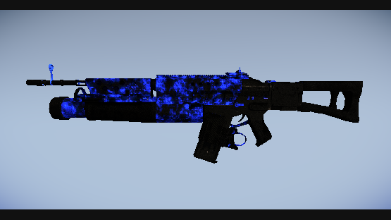 Blue Digital Assault Rifle [Free Drop]