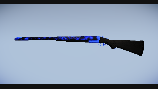 Blue Digital Double Barrel Shotgun [Free Drop]