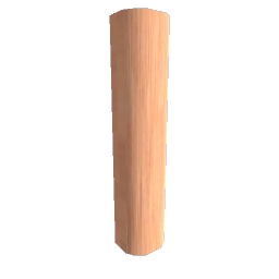 Log Fence Post