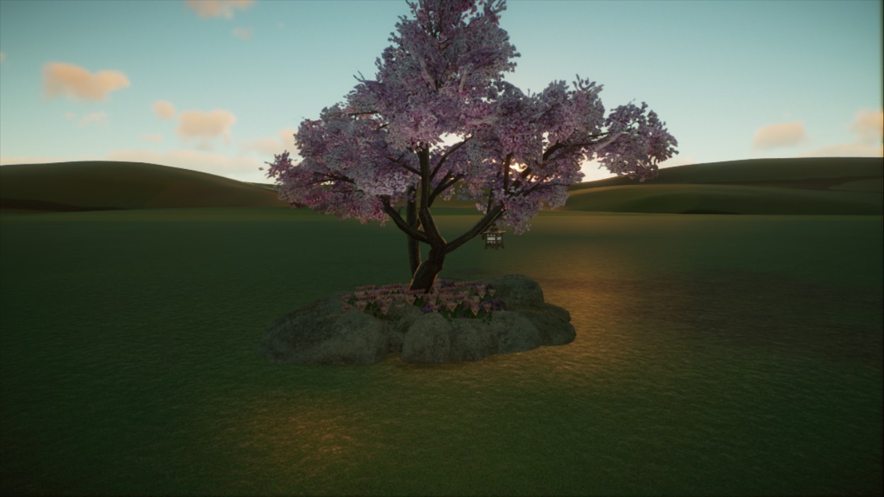   A pink tree