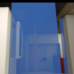 Transparent Blue Ceiling Tiles 1x11 FW size