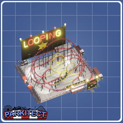 Loopingstar Schwartzkopf  coaster (kermis funfair carnival kirmes)