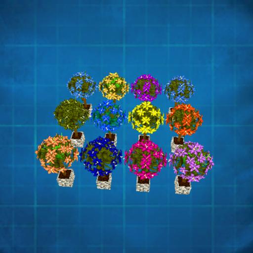 12-tree flower orchard