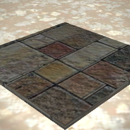 1x1 Travertine Floor Tile A