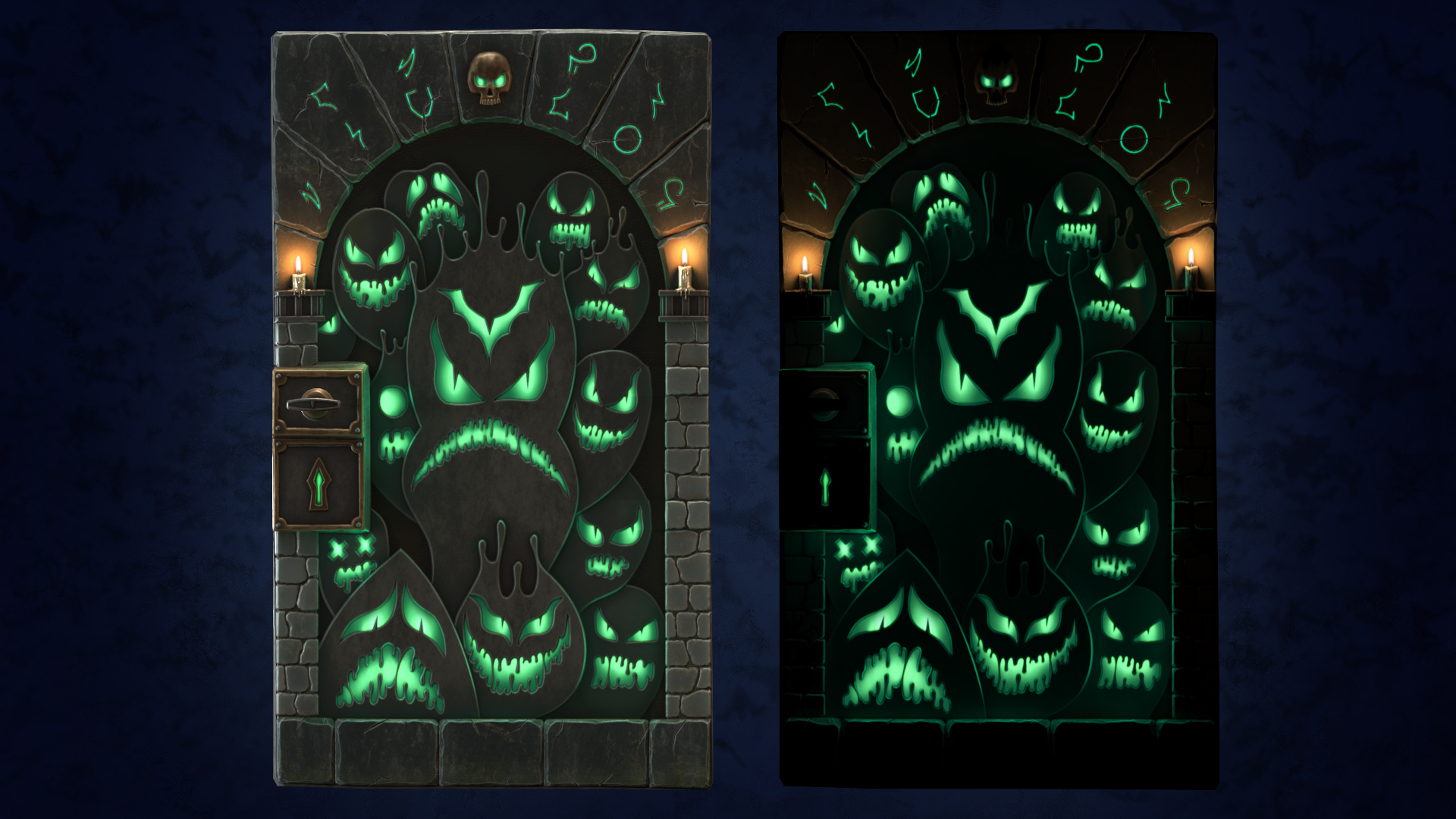 Ghostly Flame Door