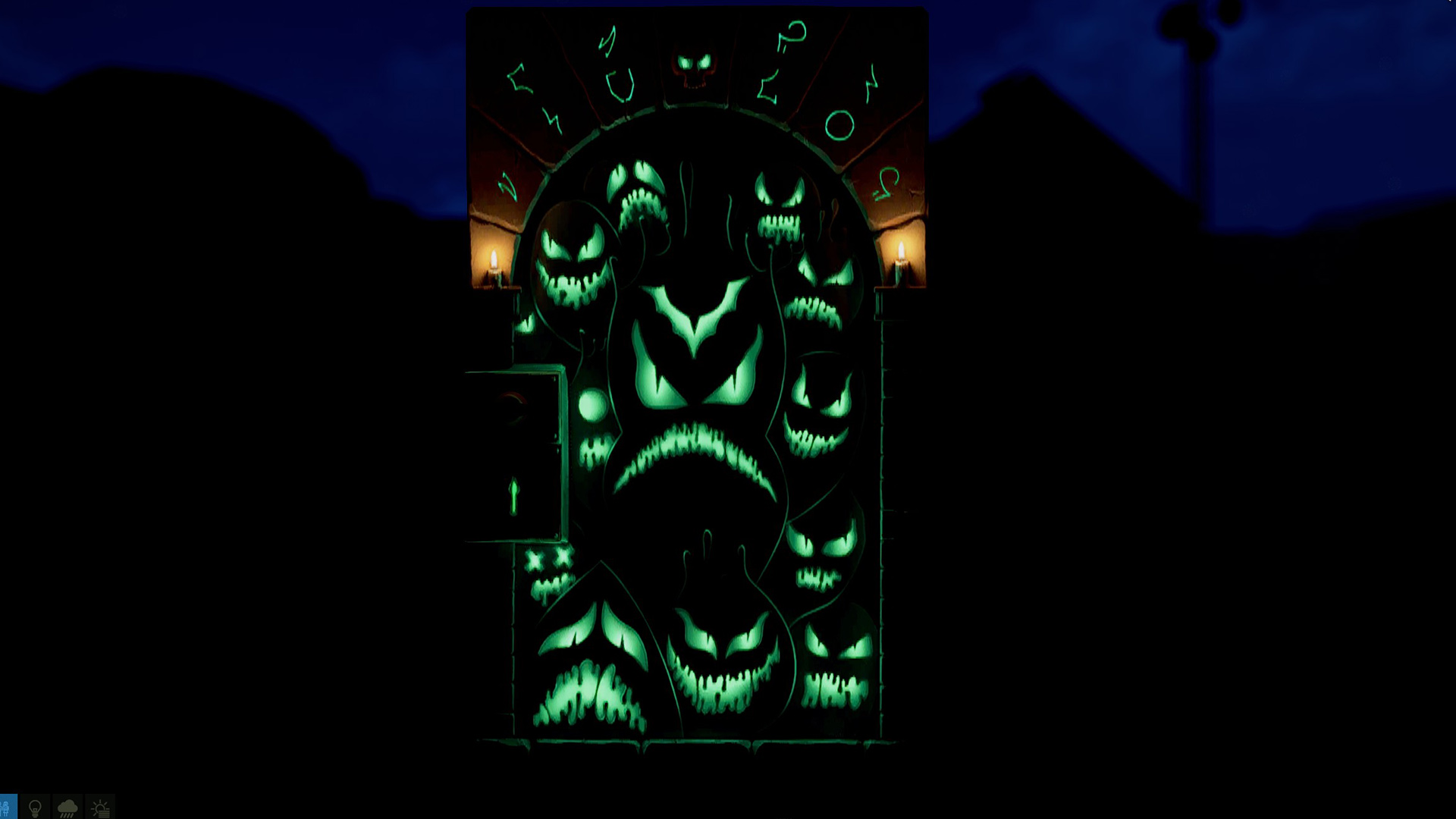 Ghostly Flame Door