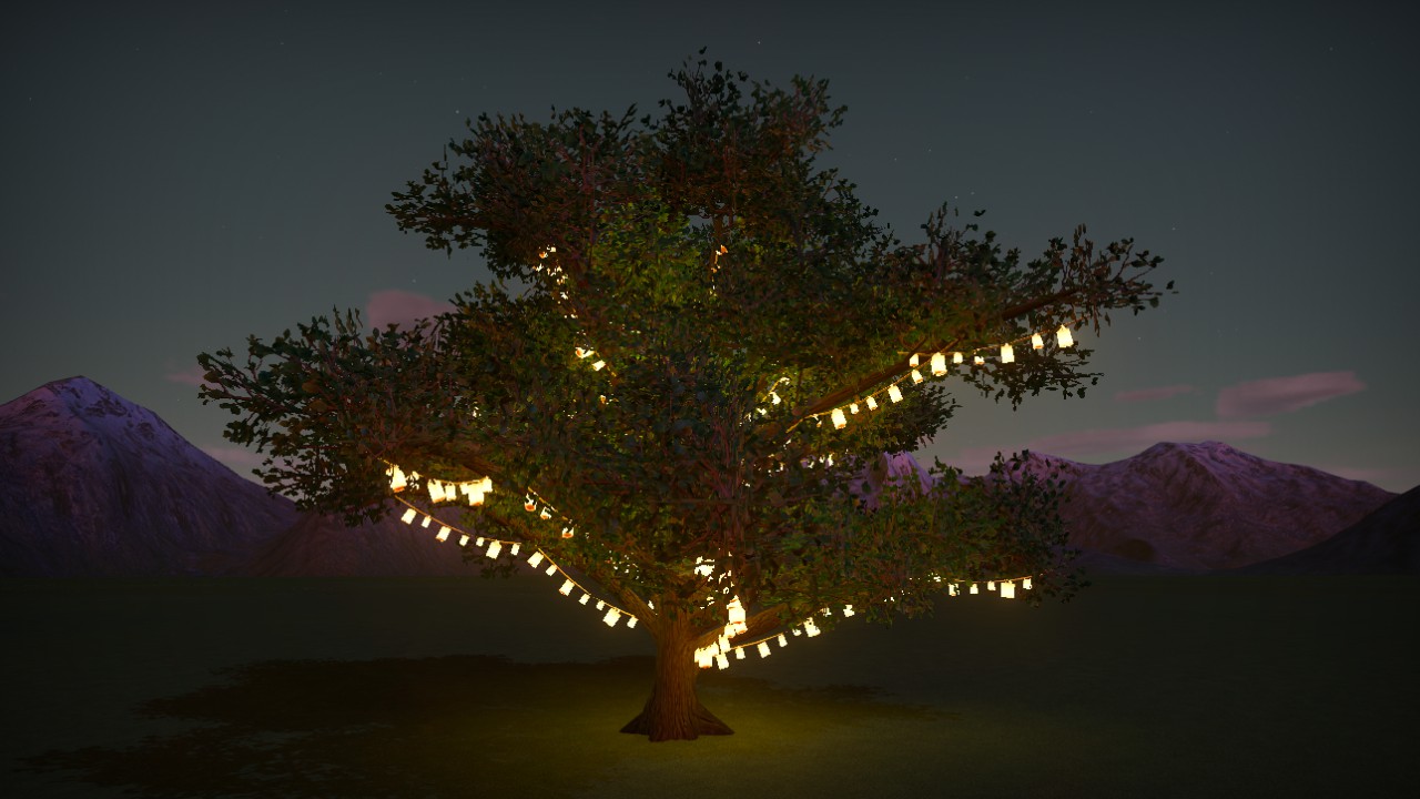 Prelit Oak Tree 2